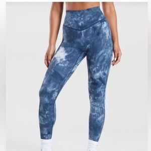 Gymshark Elevate Leggings Small Blue/White‎ New In Packaging